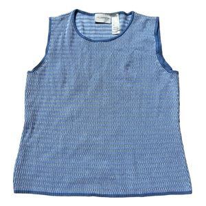 Liz Claiborne Blue Sleeveless Top Size Small Petite